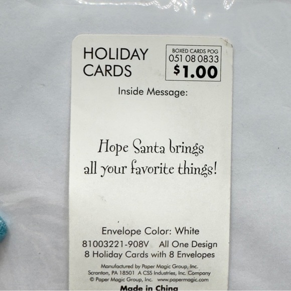 Sealed Holiday Card Lot of 49 Santa, JOY, Party City, Envelopes | Scrapbook - Picture 10 of 16